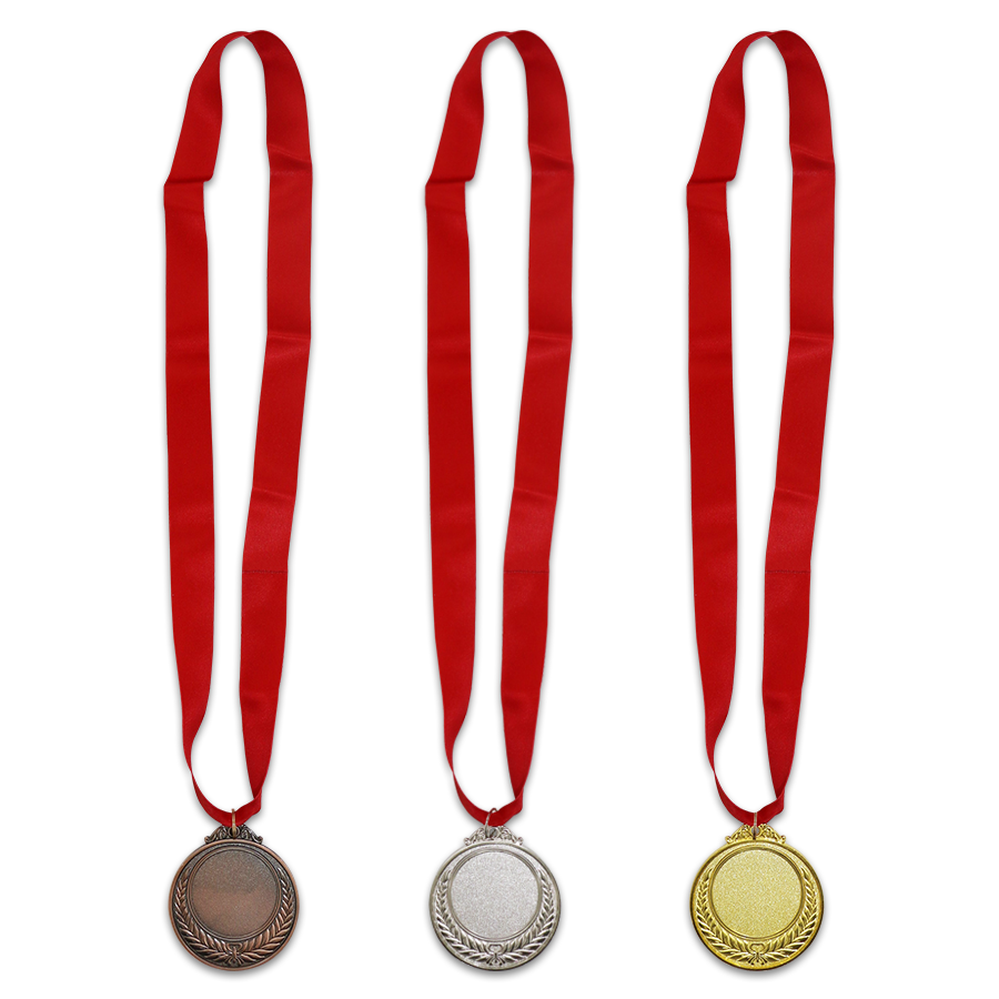 médaille double faces avec motif design