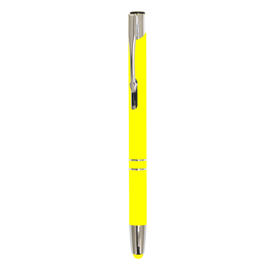 stylo à bille en aluminium soft touch