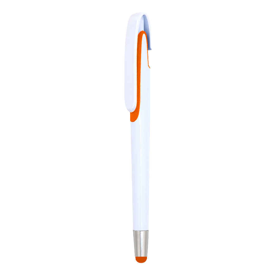 stylet publicitaire à poussoir corps blanc