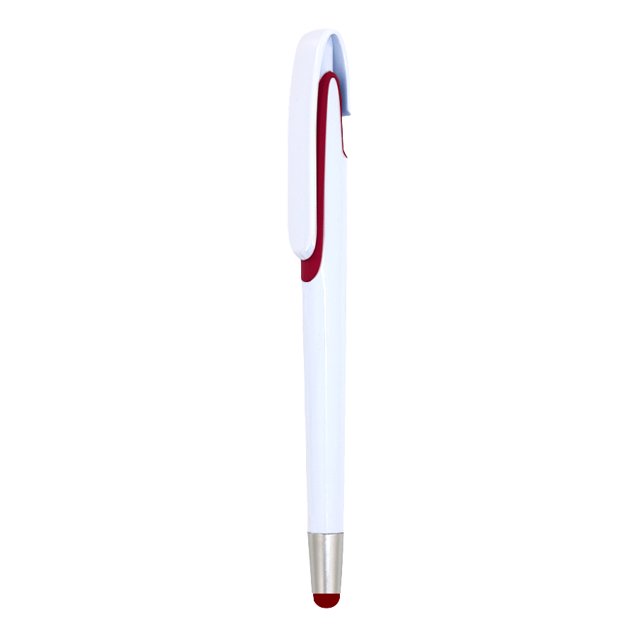 stylet publicitaire à poussoir corps blanc