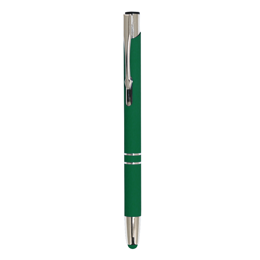 stylo à bille en aluminium soft touch