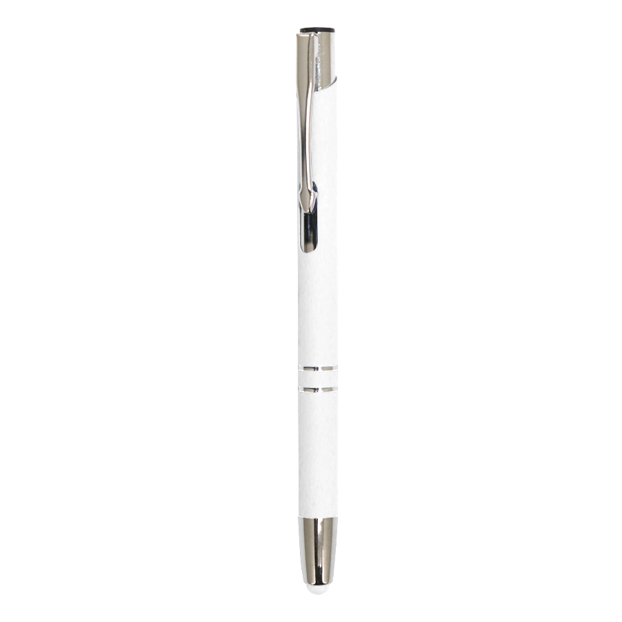stylo à bille en aluminium soft touch